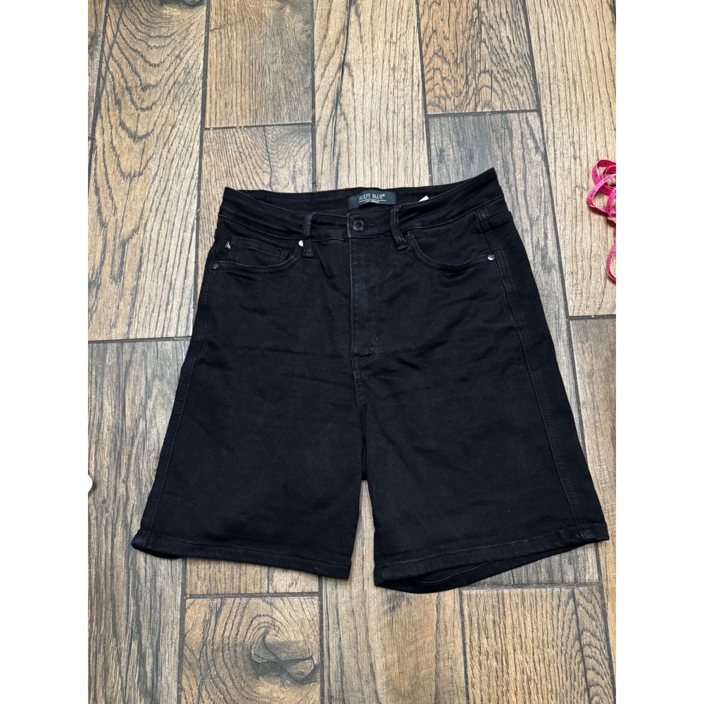 Judy Blue Black‎ Denim Bermuda Shorts High Waist Stretch JB150237 Mens Size L
